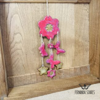 Espanta Espíritos Flor e Borboletas