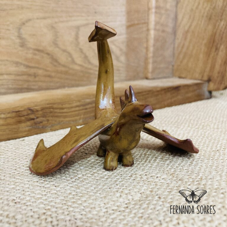 Escultura Dragão Cobre